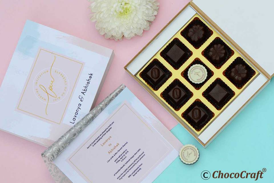 Wedding invites - chococraft