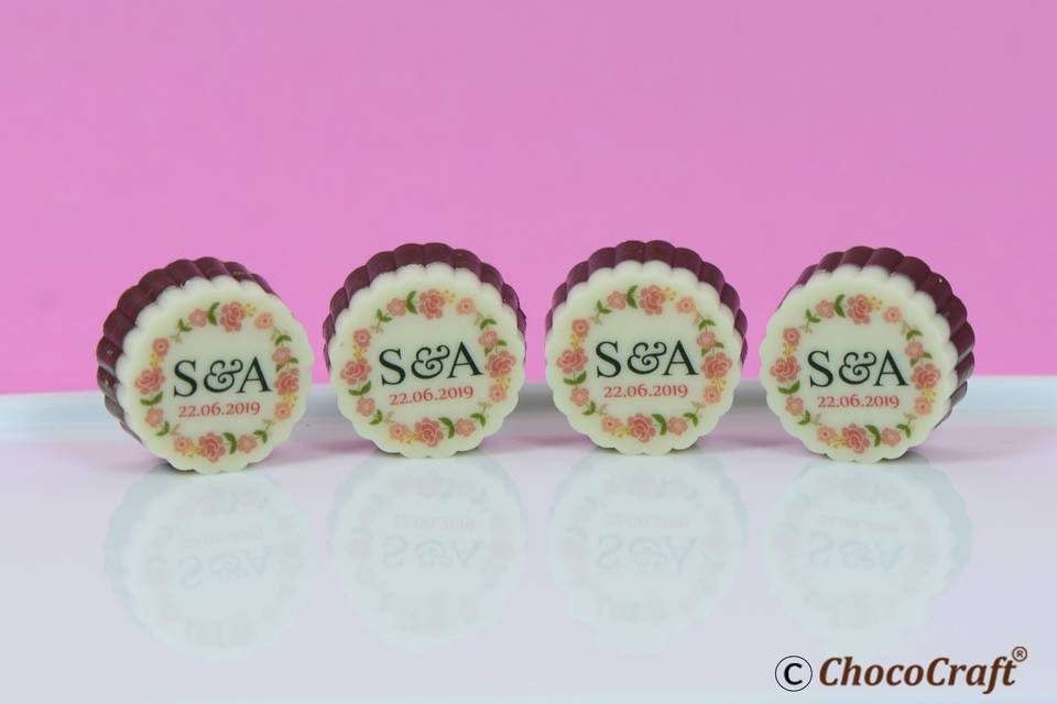 Wedding chocolates chococraft