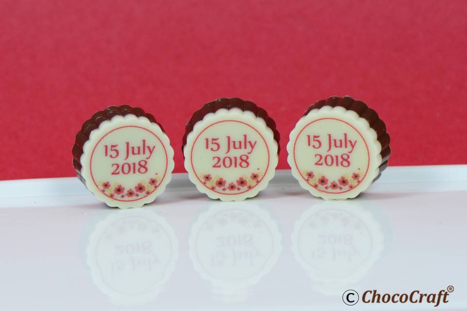 Wedding chocolates chococraft