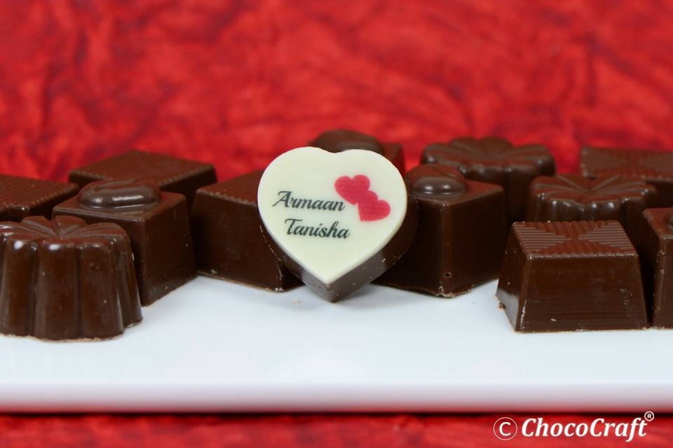 Name printed chocolates