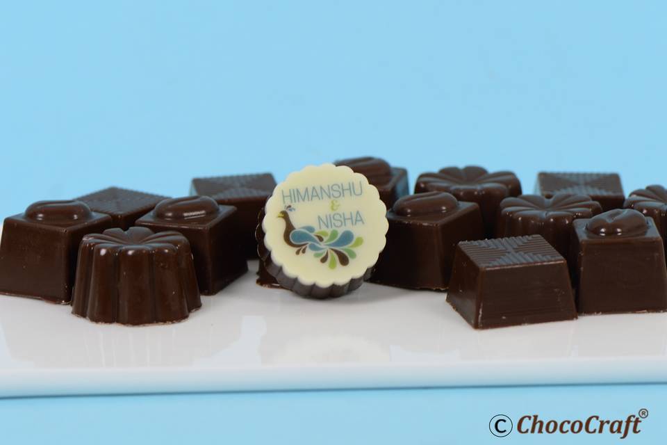 Wedding chocolates chococraft