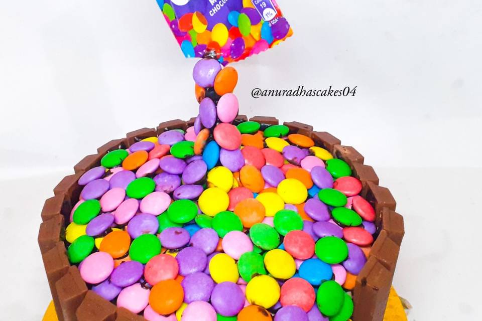 Candy well cake
