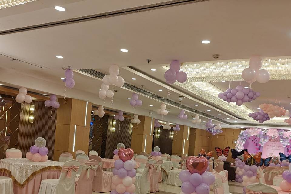 Seating hall for birthday