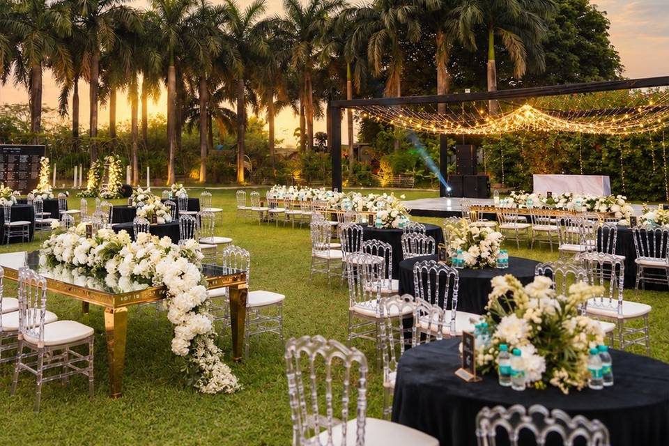 Lawn Sangeet Setup