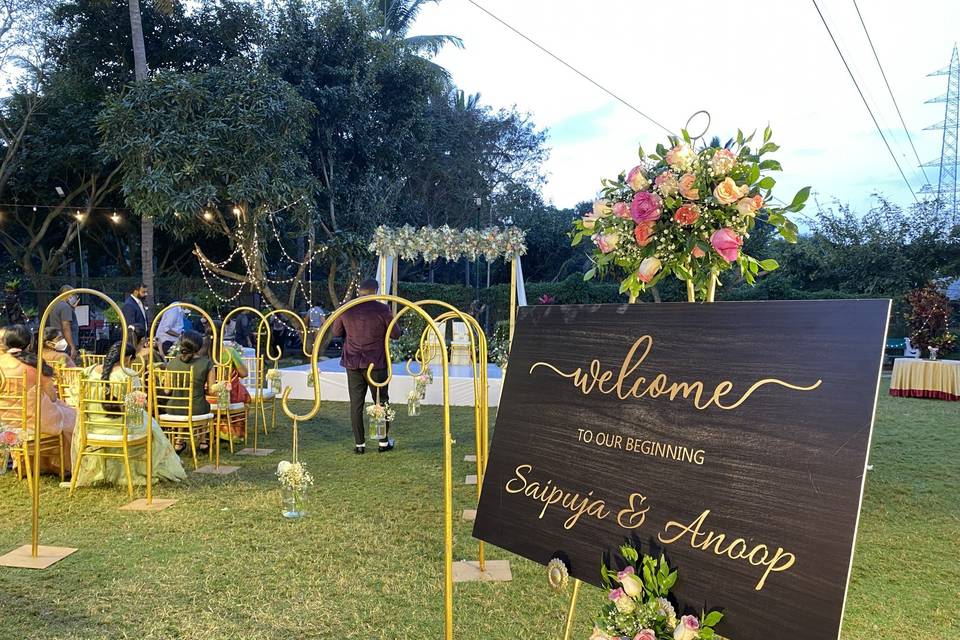 Wedding Name Board