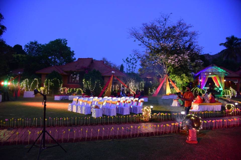 Lawn decoration wedding