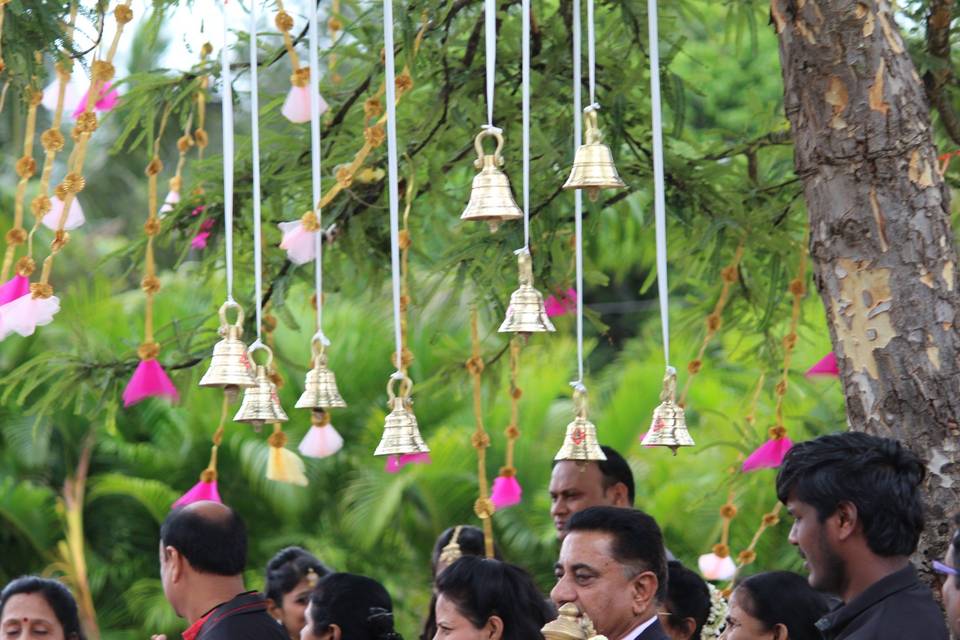 Wedding entry decor