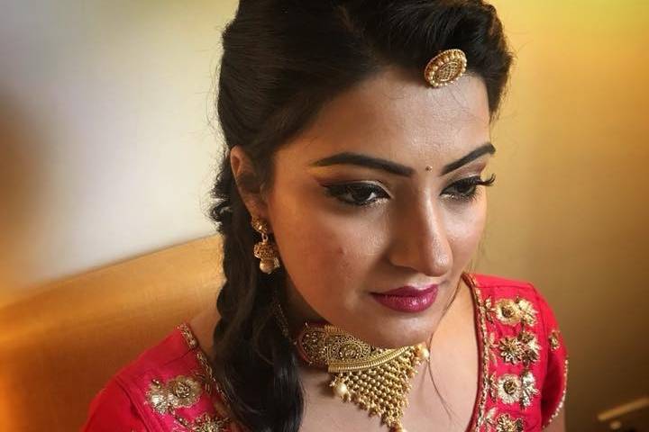 Bengali Bridal Reception Makeup on Dusky skin  YouTube
