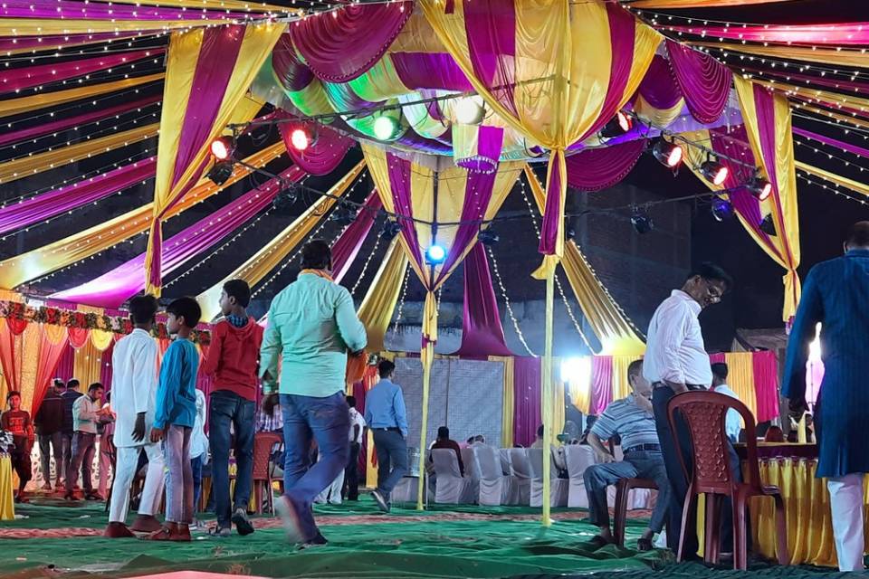 Tent and light decoration