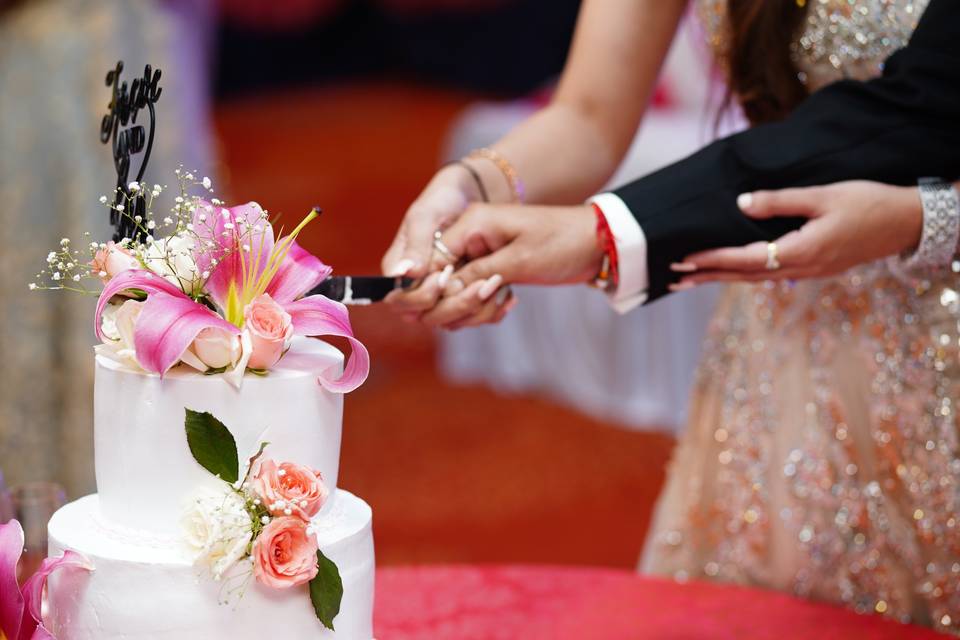 Ring Ceremony Cake