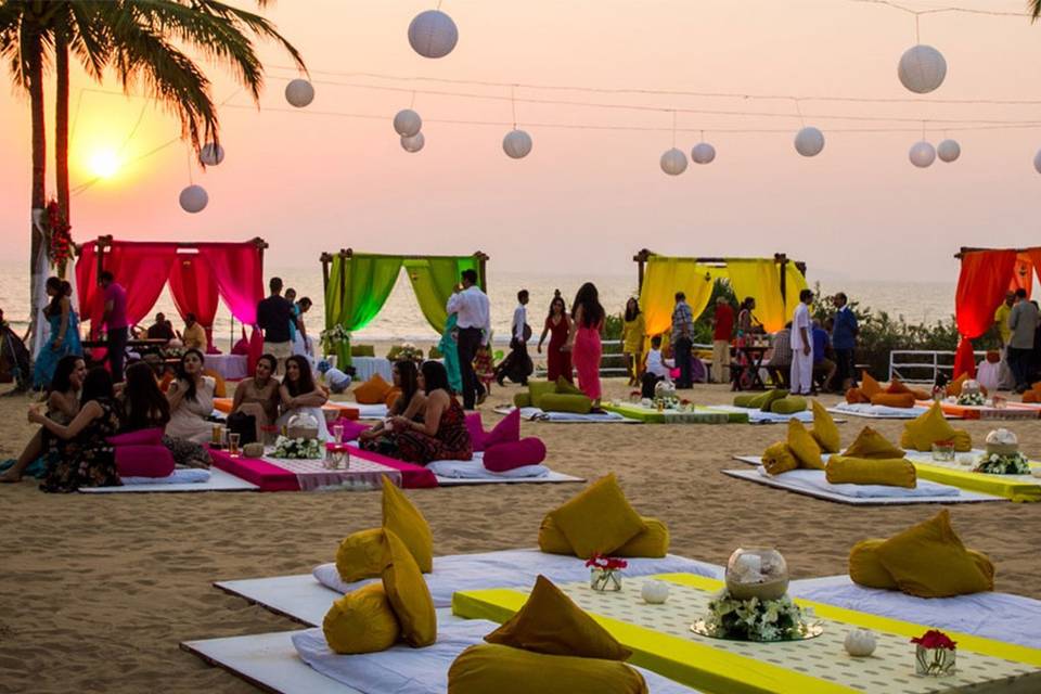 Haldi beach decor