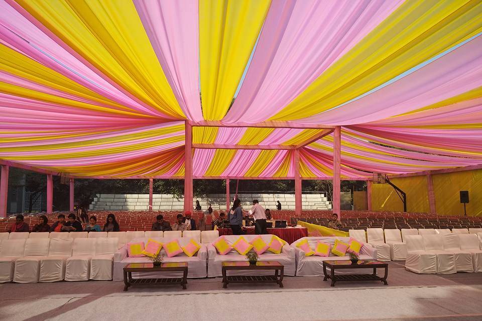 Outdoor Sangeet decor