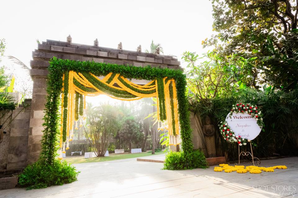 Wedding entrance arch
