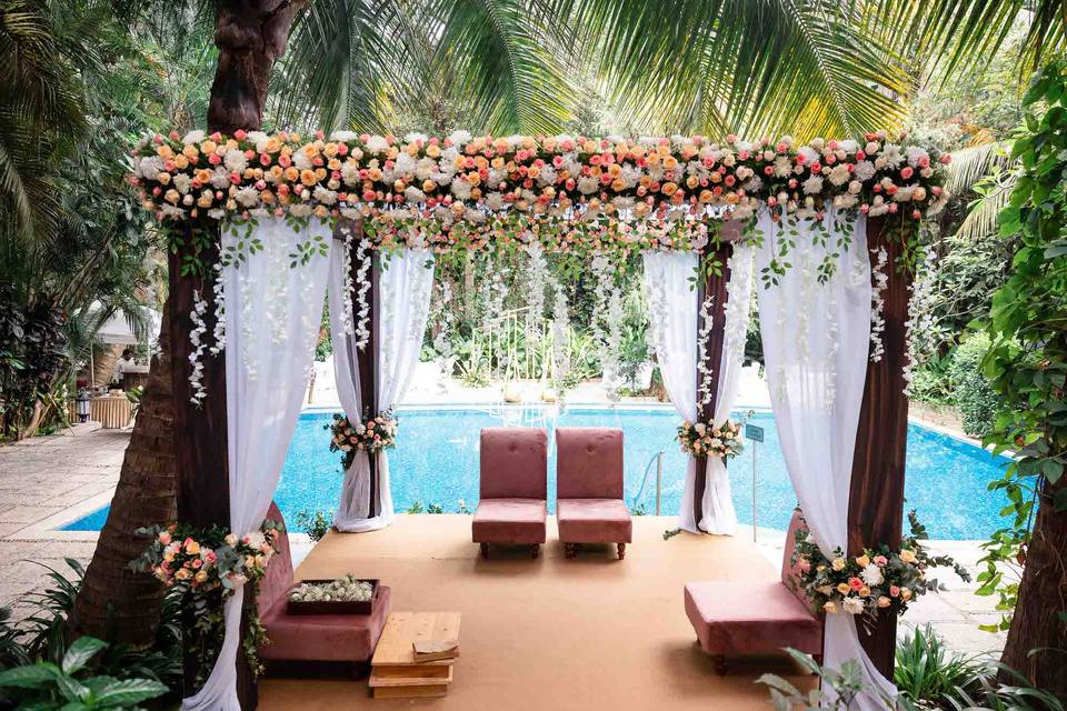Mandap by the Pool