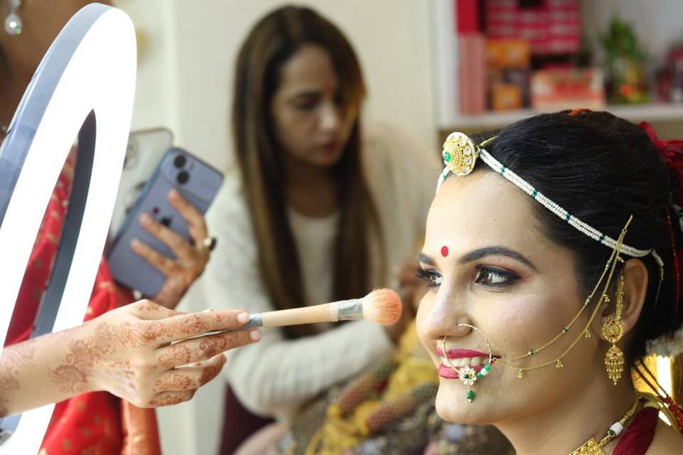 Bridal makeup shoot