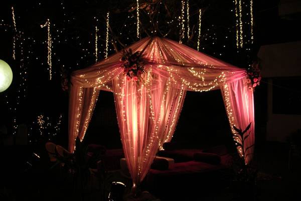 Mandap setup