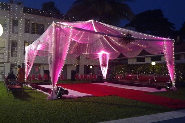 Mandap setup