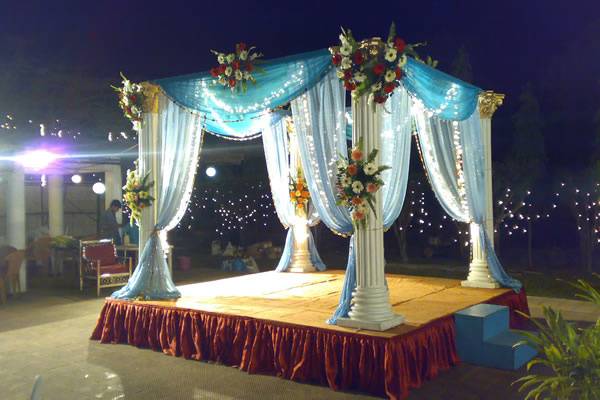 Mandap setup