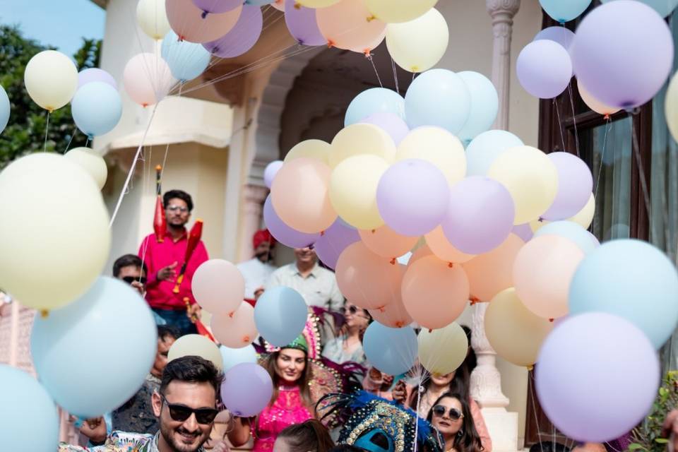 Bride groom entry