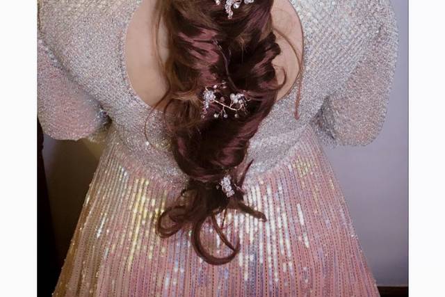 Braided bridal hairstyle