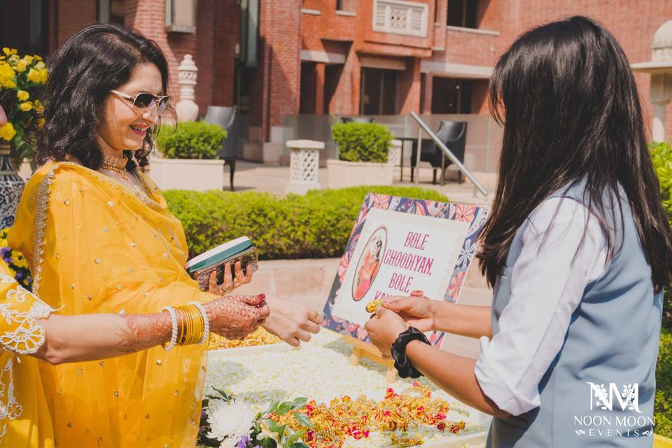 Anuja & Shaurya, Haldi, ITC