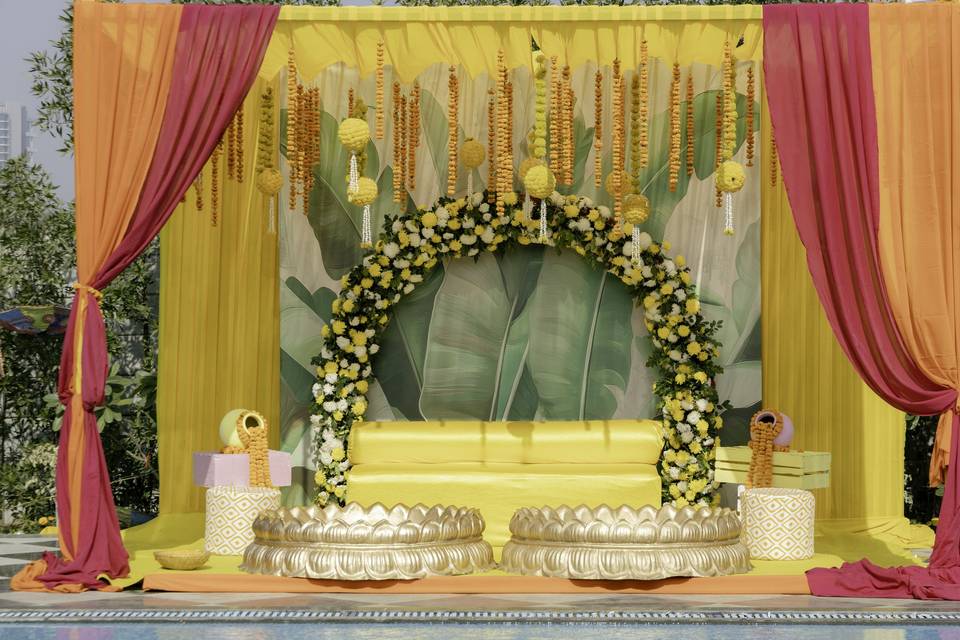 Mehandi Ceremony Stage Decor