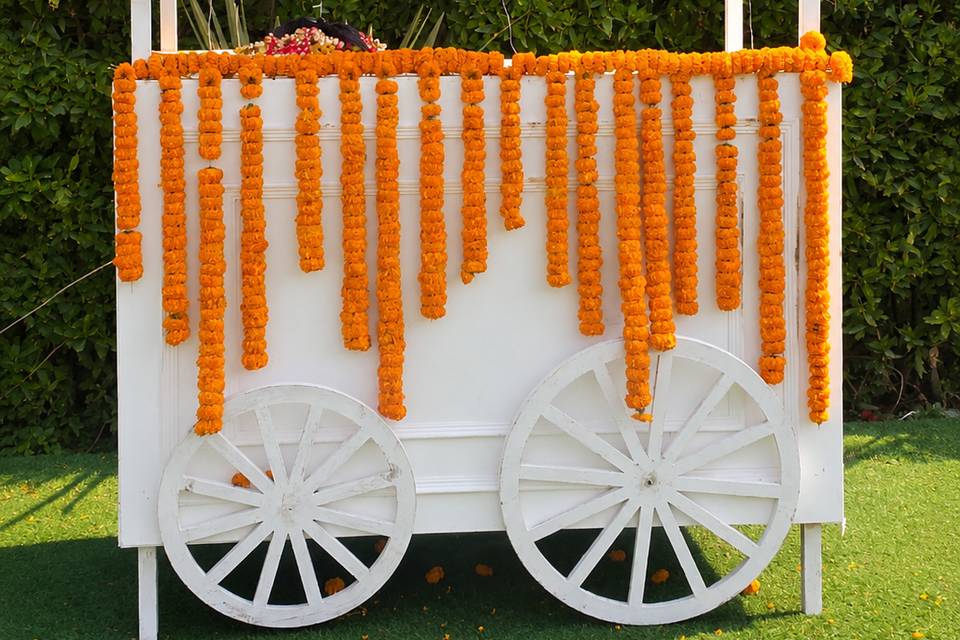Mehandi Ceremony Cart Decor