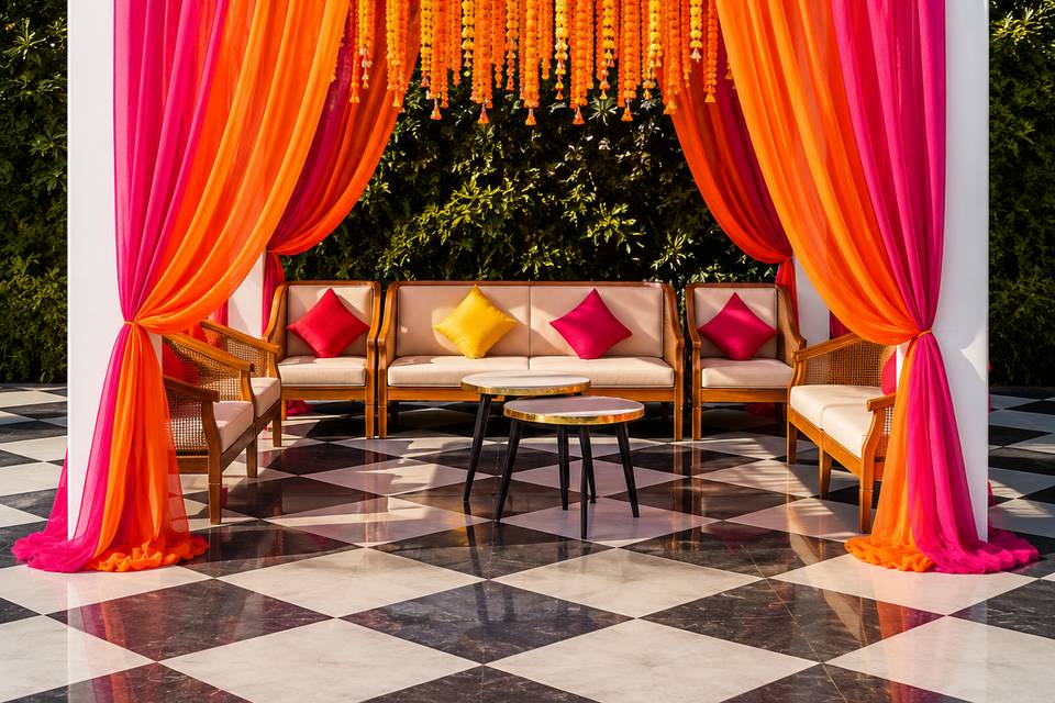 Mehandi Ceremony Lounge Decor