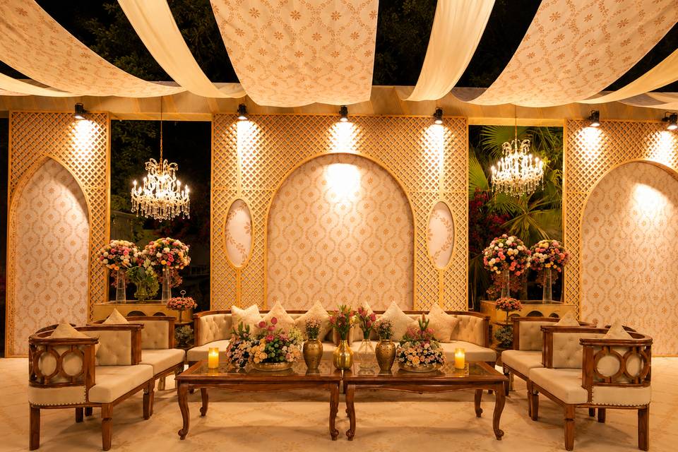 Open Lawn Wedding decor