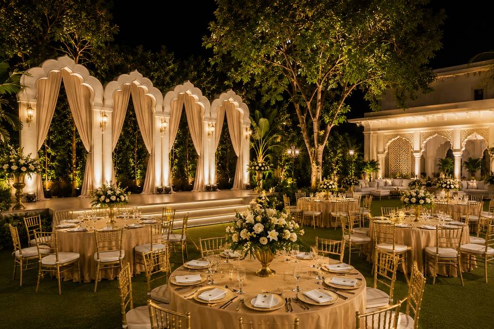 Wedding Decor in lawn