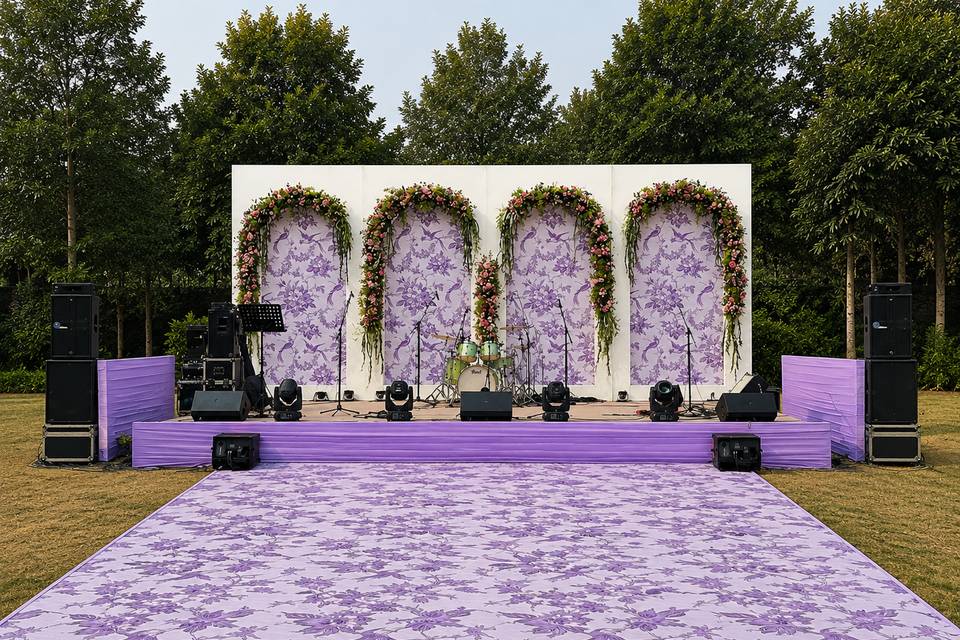 Lawn Area Entertainment stage