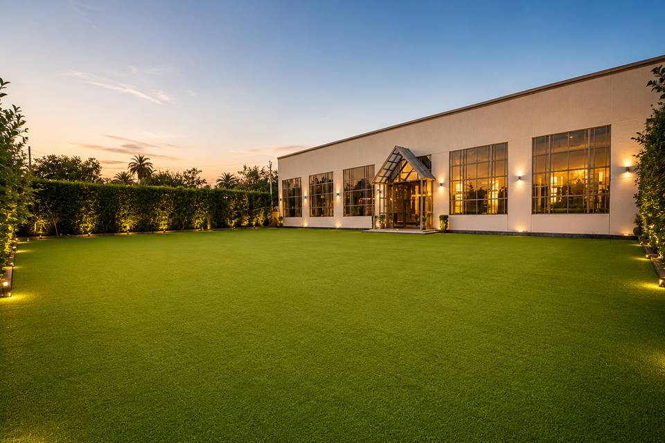 Lawn in golden stories