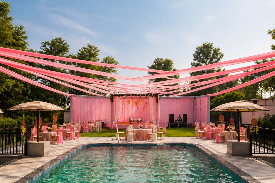 Haldi Pool Decor