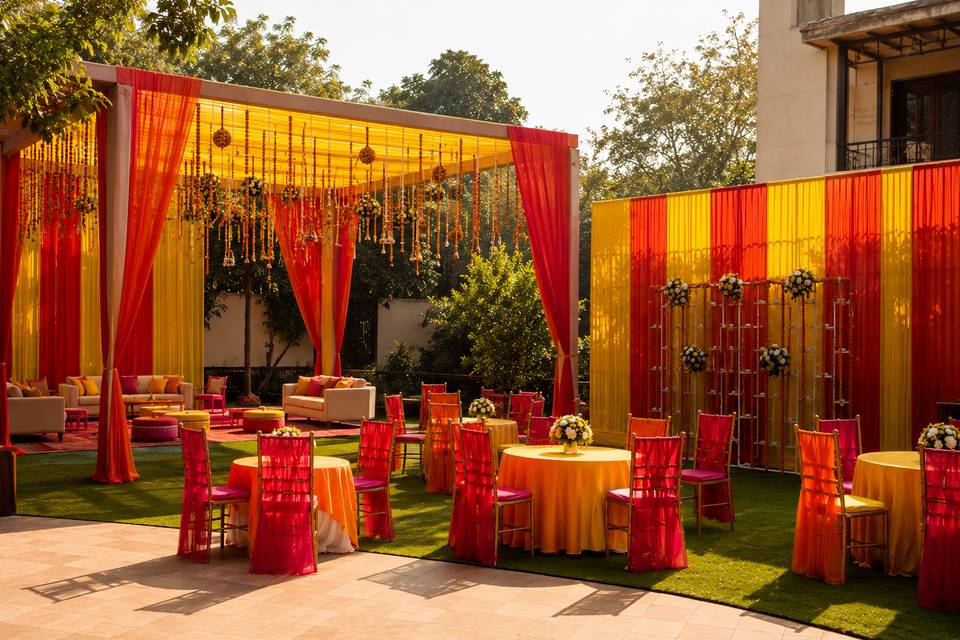 Mehandi Decor setup