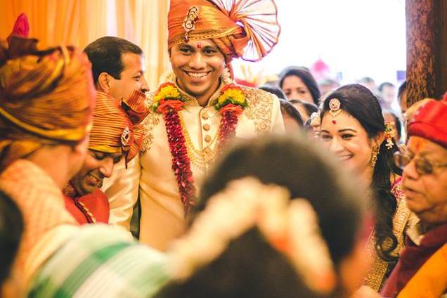 Groom's entry