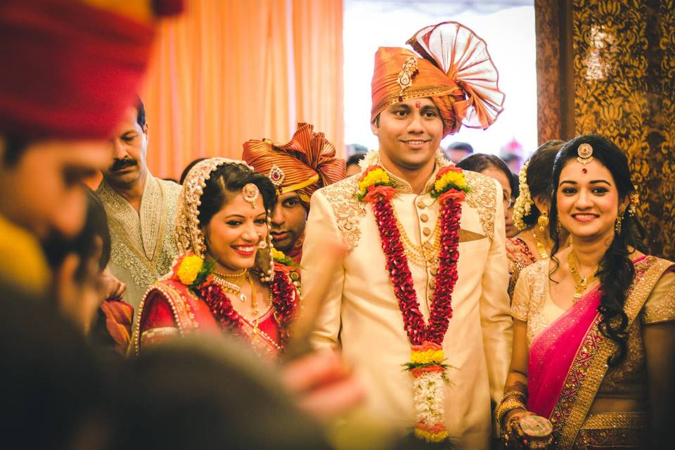 Groom's entry