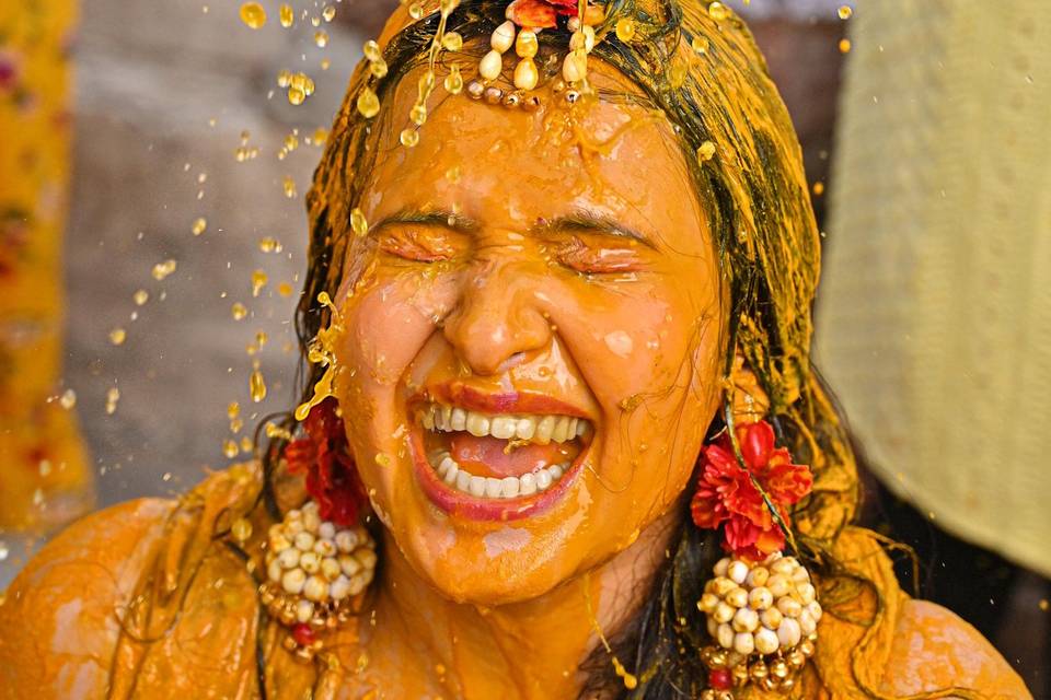 Haldi candids