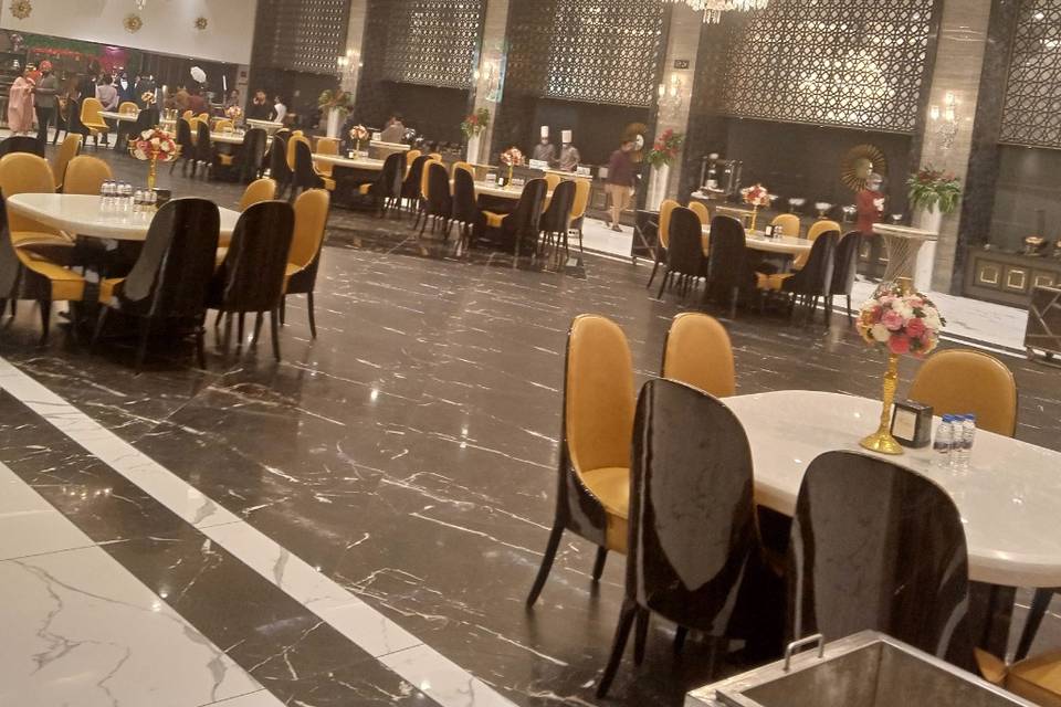 Banquet hall setup