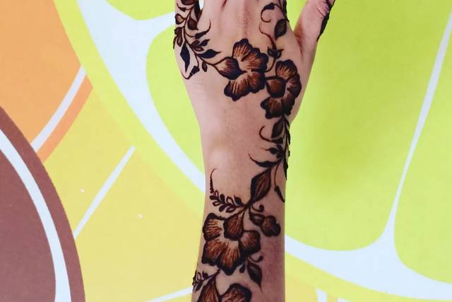 Alphabet Tattoo Mehndi Design | 