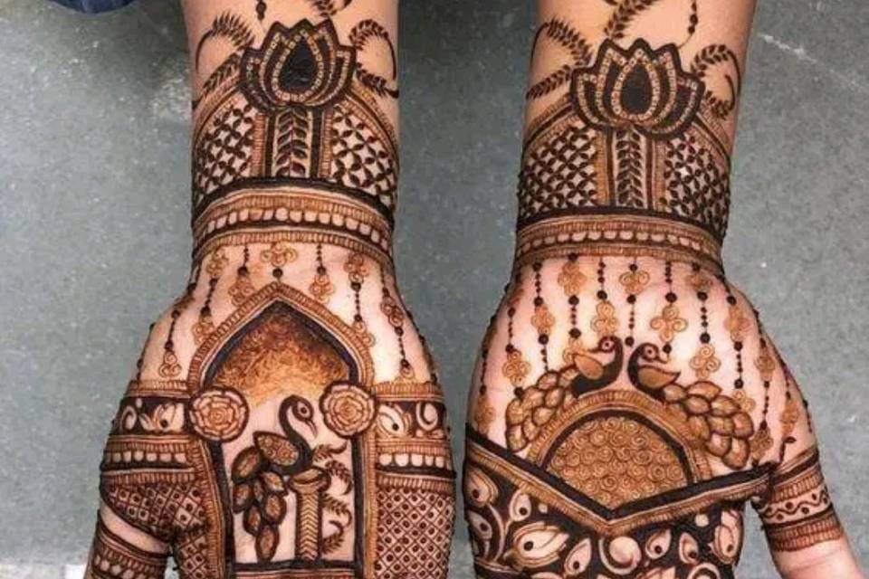 Peacock theme  mehendi