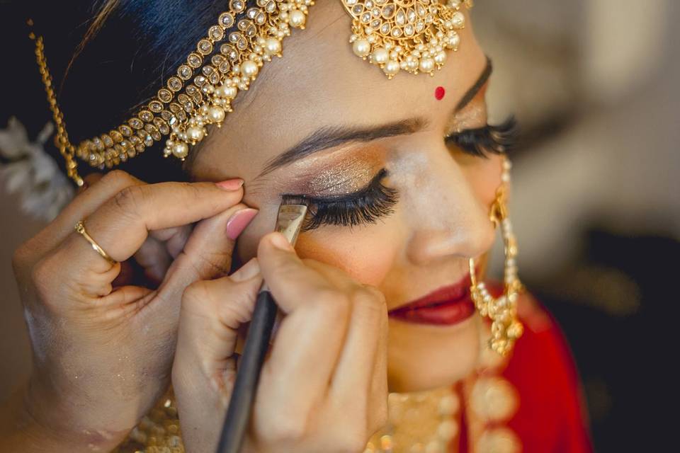 Bridal makeup shoot