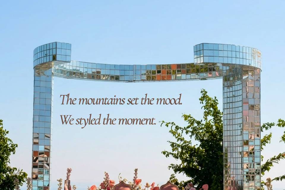 Mountain Wedding Stage