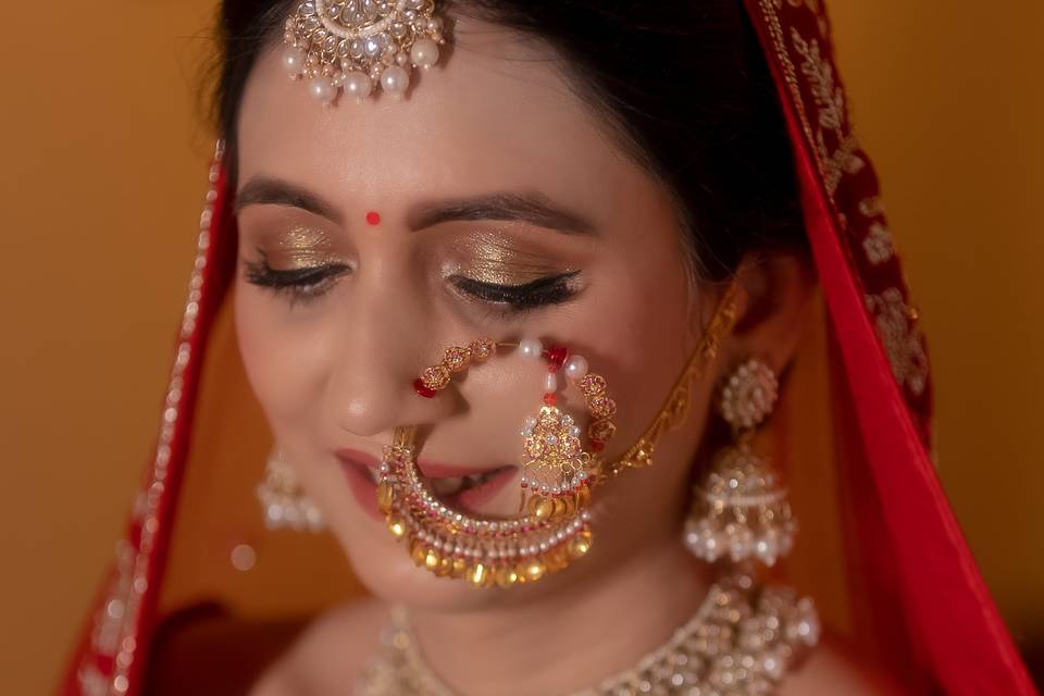 Kangra Bridal Makeup Hair