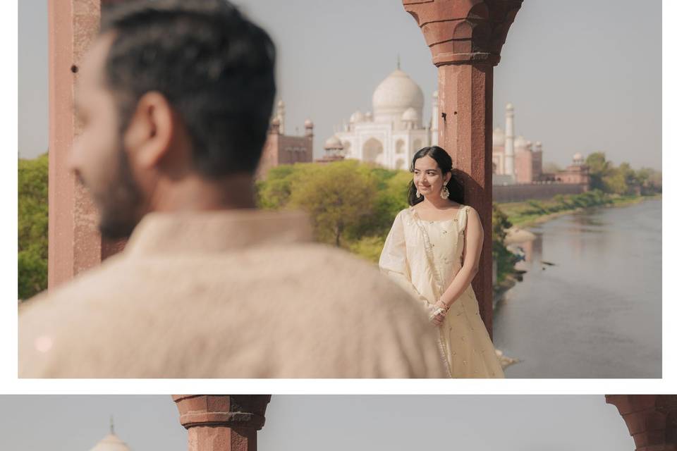 Pre wedding in Taj Mahal