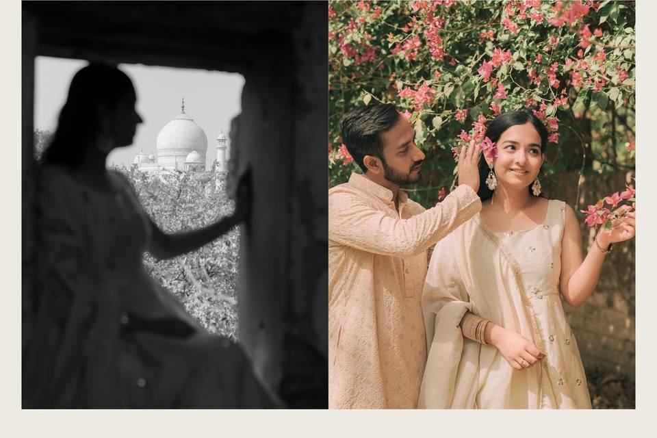 Pre wedding in Taj Mahal