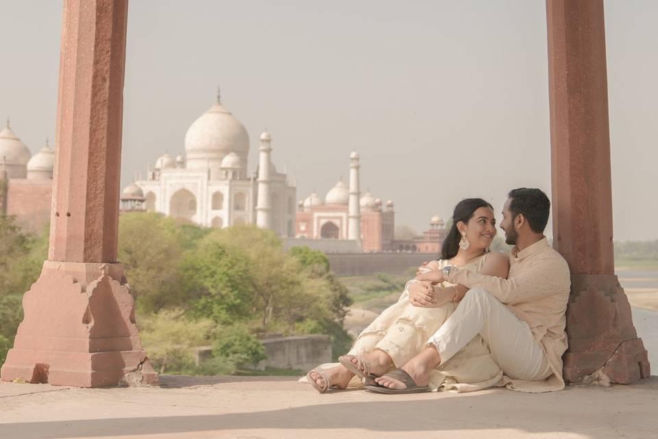 Pre wedding in Taj Mahal