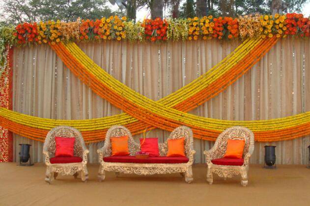 Open air stage decor