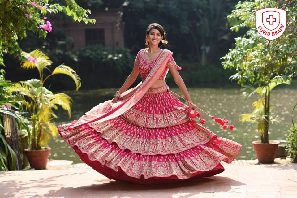 Bridal Lehenga kala Mandir chandni chowk, Zardoosi work