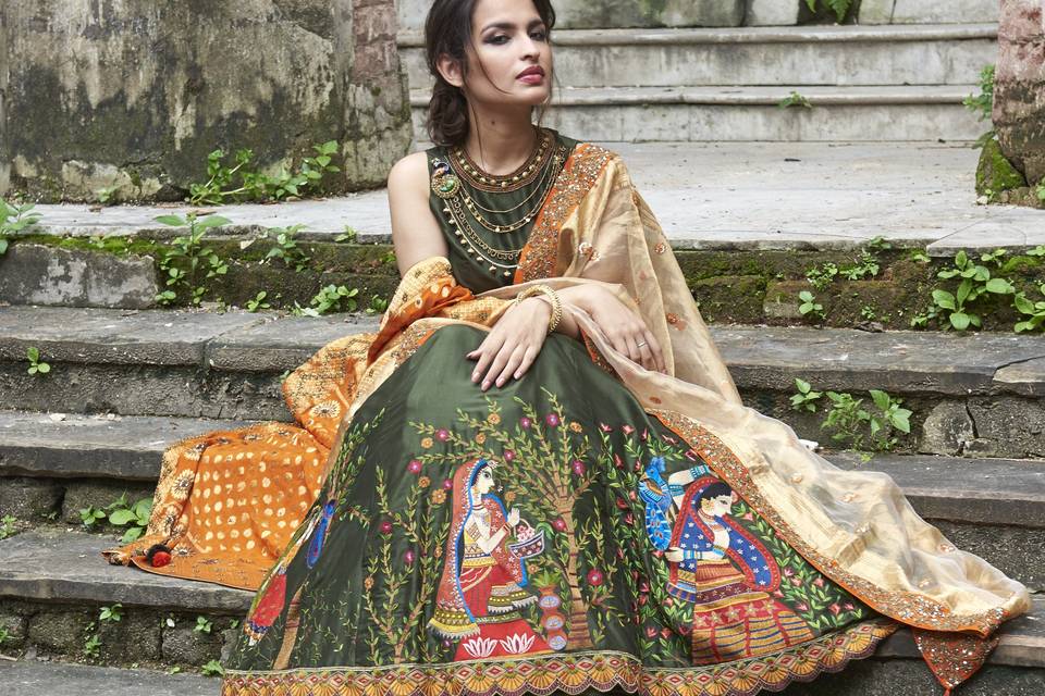 Madhubani Lehenga