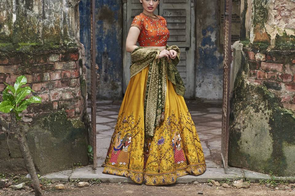 Madhubani Lehenga